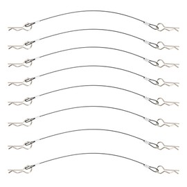 8Pack ShareGoo Metal Clip R Pin Rod with Steel Anti-Lost Rope RC Body Shell Clip Wire Compatible with 1/8 1/10 Traxxas HSP Arrma Axial Redcat RC Car Truck Crawler (Black)