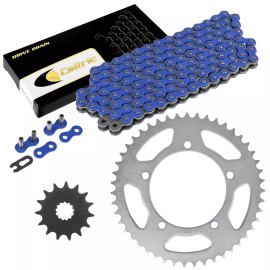 Caltric Blue Drive Chain And Sprocket Kit for Suzuki DL650 V-Strom Xt Abs 2004-2018