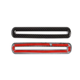 Voodonala para puerta Challenger, salida de CA, rejilla de ventilación, embellecimiento de la cubierta para Dodge Interior Challenger ABS de fibra de carbono 2015-2024 +