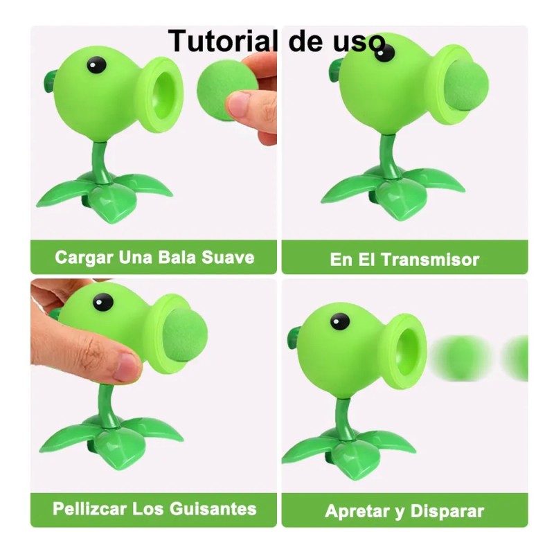 8 Piezas De La Colección Plantas Vs Zombies Juguete Models