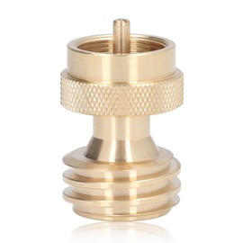 Propane Tank Adapter Small Brass Propane Refill Valve Gas Tank Converter for Camping