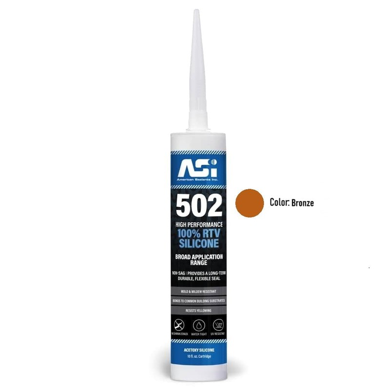Silicone Sealant 100% RTV - 2.8 oz Squeeze Tube -Clear-