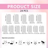 MOTIBACK French False Nails - 24PCS Square Press on Nails