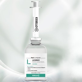 Essello Real Licorice Calming Ampoule 60ml Vitamin Ampoule Sample Random + Mask Pack Set / 에쎌로 리얼 감초 진정앰플 60ml 비타민앰플  샘플랜덤+마스크팩세트