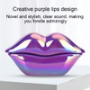 Zunate Electroplate Creative Lip Telephone, Fashionable Funny Multi-Functional Desktop Landline