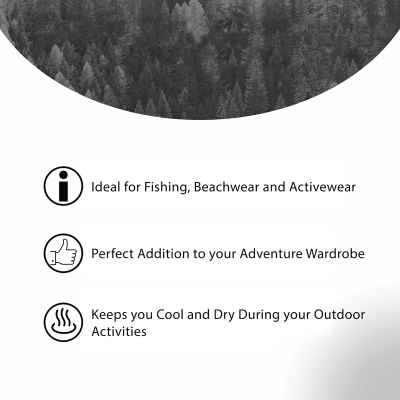 Mooselander Men's Athletic Hooded Long Sleeve Fishing Shirts UPF 50