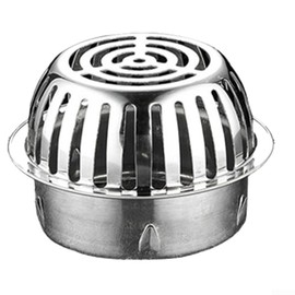 Stainless Steel Anti-Clogging Roof Floor Drain, Gutter K Sewage Filter in Various Sizes, Suitable for Yard Roof Anti-Clogging Floor Drain, 110 mm