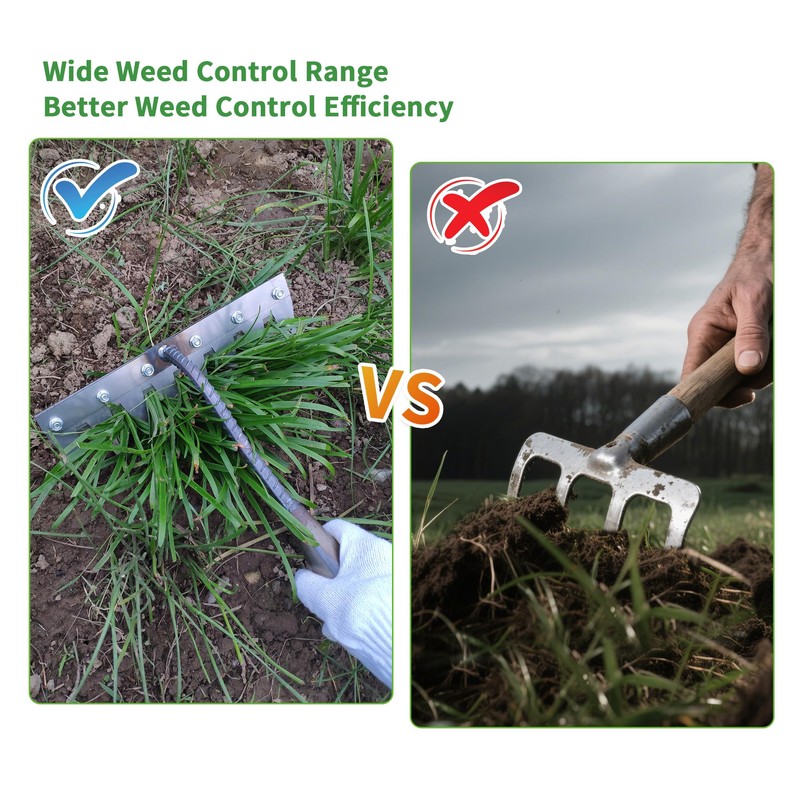 Gardenia Iron Weeding rake,Iron rake 2.0 for Gardening and Weeding,