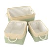 Pack of 1 Linen Storage Basket, Double Colour Matching Storage