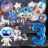 Space 3rd Birthday Decorations for Boys - 11PCS Set With