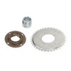410 Sprocket Toothless Flywheel Kit with Silver Adapter Steel Light