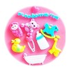 Lovelegis Rocking Horse Giraffe Bathtub Heart Duck Baby Baking Mould