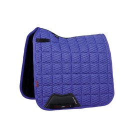 LeMieux Dressage Carbon Mesh Square Saddle Pad - English Saddle Pads for Horses - Equestrian Riding Equipment and Accessories (Bluebell - Large)