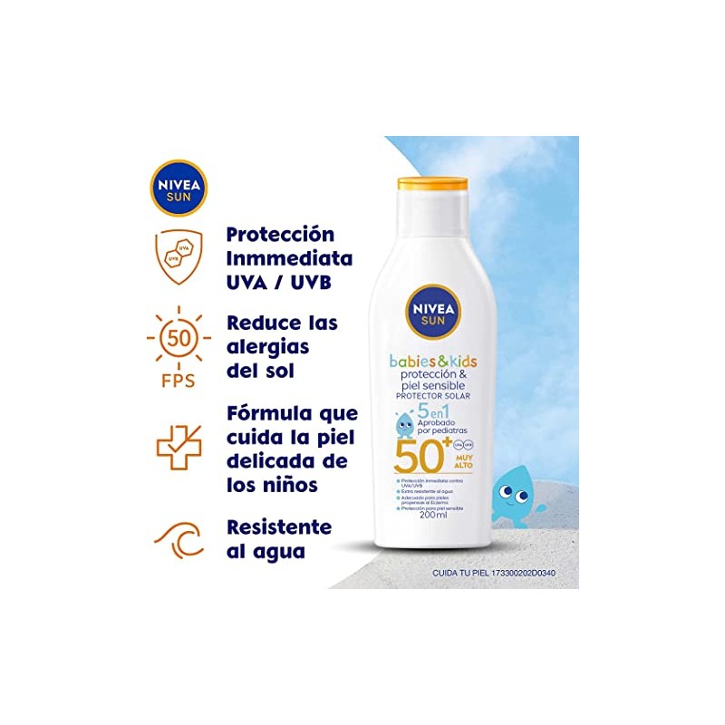 Protector Solar NIVEA SUN Kids FPS 50 Sunscreen Lotion SPF