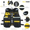 MELOTOUGH Tool Vest Reflective Safety Tool Vest with Removable Phone