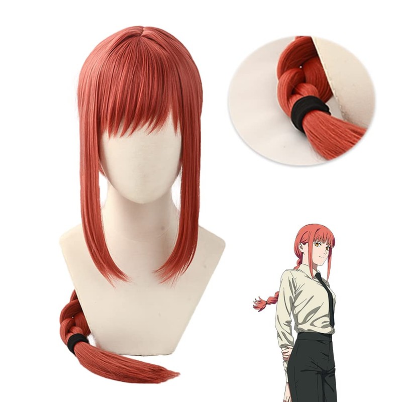 Chainsawman Heat Resistant Cosplay Wig with Net for Women Cosplay