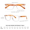 AQWANO Clear Reading Glasses for Women Men 2.5 Blue Light