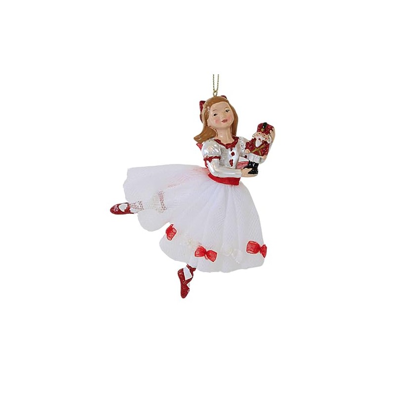 Kurt Adler 5-1/2-Inch Resin Clara Nutcracker Suite Ornament