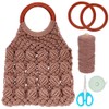 INFUNLY DIY Macrame Bag Set, Hand-Woven Macrame Set for Adults,