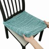 Lawalon Heavyweight Cotton Dining Seat Covers for Chairs (Creamy White,