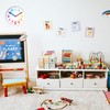 Educational Kids Wall Clock - Colourful Silent Clock For Playroom