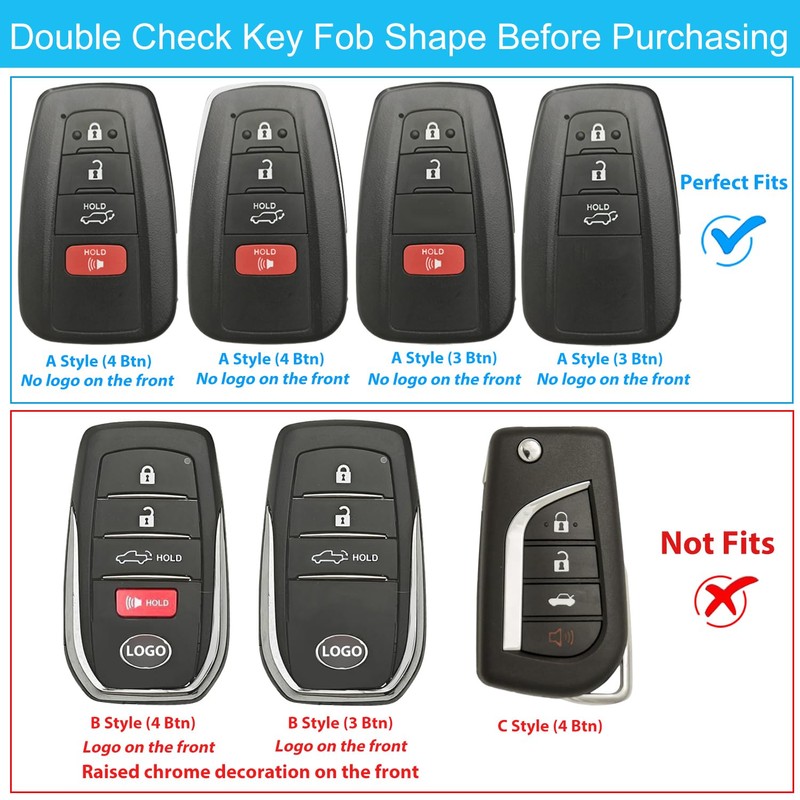 OLLEN TPU Key Fob Cover with Bling Ring, Fit for