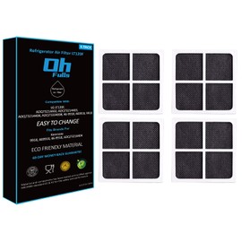 Refrigerator Fresh Air Filter Replacement for LG LT120F ADQ73214404 ADQ73334008 GS-D665BSL GS-D665PL GF-AD910SL GF-B590PL Pure N Fresh F/LM/LS Series Fridge Fresh Air Filter, 4-Pack Included