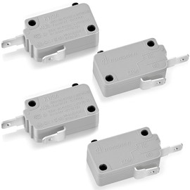 Weewooday 4 Pcs Microwave Oven Door Switch Replacements Part Kw3a Normally Open Normally Close Switches, Compatible with Most Microwave Ovens