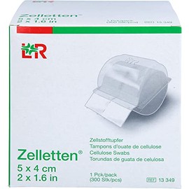 Nail Wipes - Cellulose Swaps of the roll, 300 pcs. in tranparent dispenser