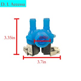 2025 W10212596 Washer Water Inlet Valve by D.I.Accessa Fit for Whirlpool Maytag Amana Washer W10212596 Cold Water Inlet Valve Replace AP6017174 EAP11750469 PS11750469 1551647