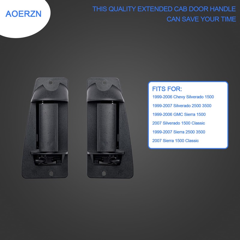 Aoerzn Premium Extended Cab Door Handle Rear Left Driver and