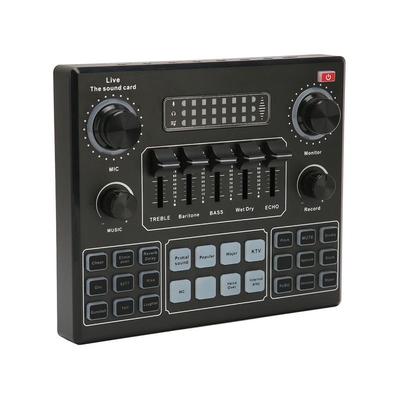 Live Sound Card Multiple Sound Effects Voice Changing External Mini
