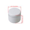 Bqlzr White Face Cream Container Empty Cosmetic Eye Shadow Make
