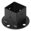 OTTFF 4 Pack 2" x 2" Black Square Post Flange