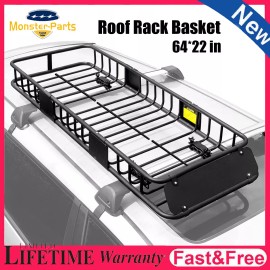 For Ford Rooftop Cross Rack Cargo Carrier Basket Luggage Holder 64" x 22" x 6"