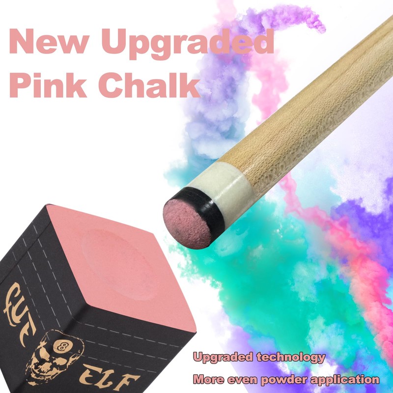CUEELF Cube Pool Cue Chalk Technology Billiard Pool Stick Chalk