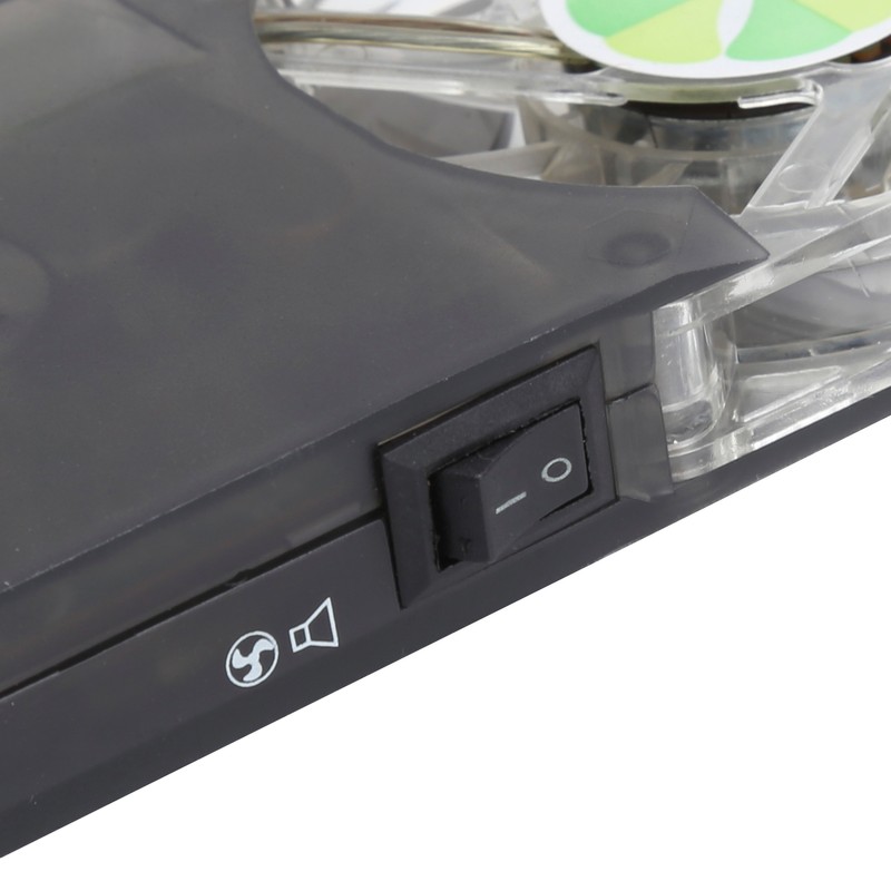 Laptop Cooler Pad Dual Fan Light Emitting Notebook Speaker Foldable