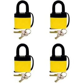 4 waterproof padlocks padlock keys lock security