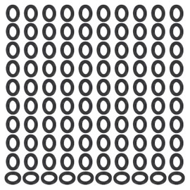 PATIKIL M5 Nylon Flat Washers, 120 Pcs 5mm ID 8mm OD 1mm Thick Plastic Sealing Flat Round Washer Spacer Gaskets Replacement for Plumbing Faucet Hose Fastener Bolt, Black
