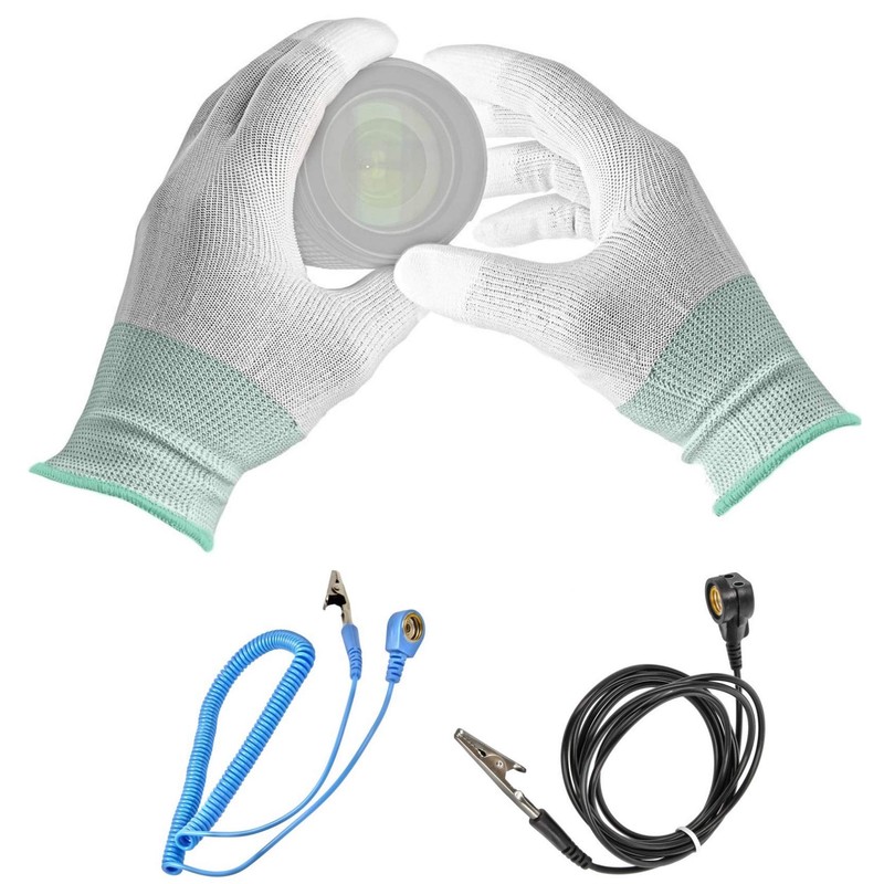 Minadax Anti-Static Grounding Band ESD Wrist Cuff Strap Adjustable with