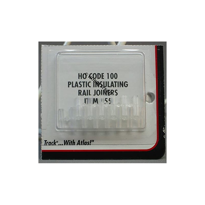55 Plastic Rail Joiners for HO Scale Train Track