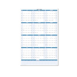 2027-2028 Premium Dry-Erase Fiscal/Academic Split Year July to June Vertical Wall Calendar 36" x 24" - Next Year Planner Area. Complete Dry-erase Marker and Eraser