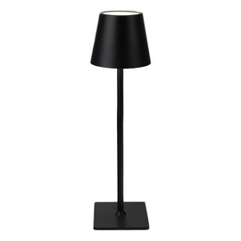 zeyork Cordless Table Lamp, Rechargeable Table Lamp with Touch Dimmable Control, Portable LED Desk Lamp for Indoor Patio (Black-Rectangle, 1)