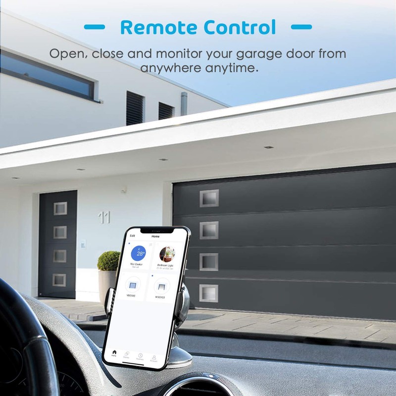 Flysocks Smart Garage Door Opener, WiFi Garage Door Switch, Compatible