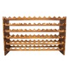 Yimisya Wooden Wine Rack, 6 Tier Stackable Wine Rack, Sturdy