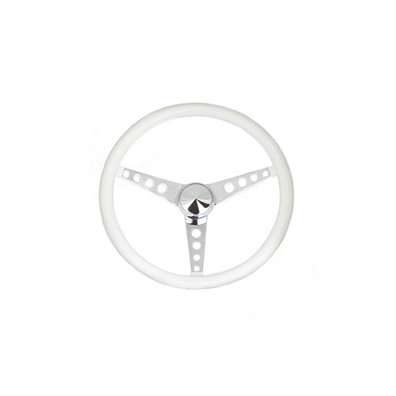 Grant 270 Classic Series 15 inch White Vinyl Steering Wheel