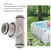 1.5in to 1.25in Pool Hose Adapter T Shape Threaded Pump