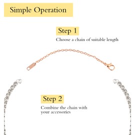 9-Teiliges Set Kettenverlängerung Gold, Verlängerungskette Silber in Gold Silber und Roségold mit Karabinerhaken, Drei Längen O-Ring Design für Halsketten Armbändern und DIY Schmuck