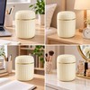 Mini Desktop Trash Can with Lid for Home & Office