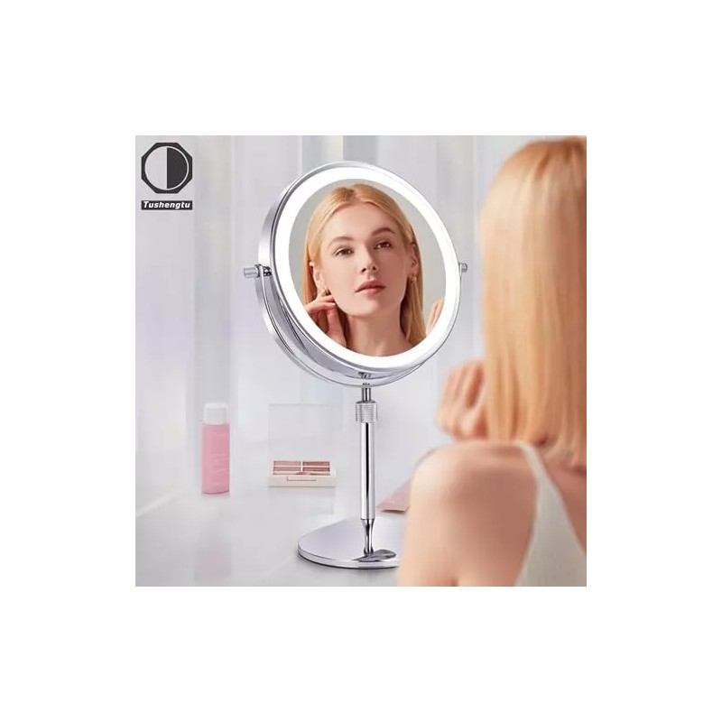 Tushengtu 8 Espejo De Maquillaje Con Luces Y Led De